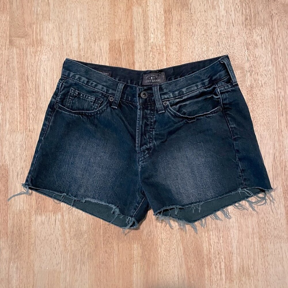 Lucky Brand, boyfriend fit, cut-off shorts
